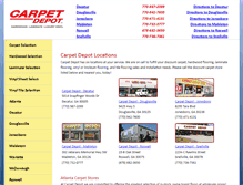 Tablet Screenshot of carpet-depot.com